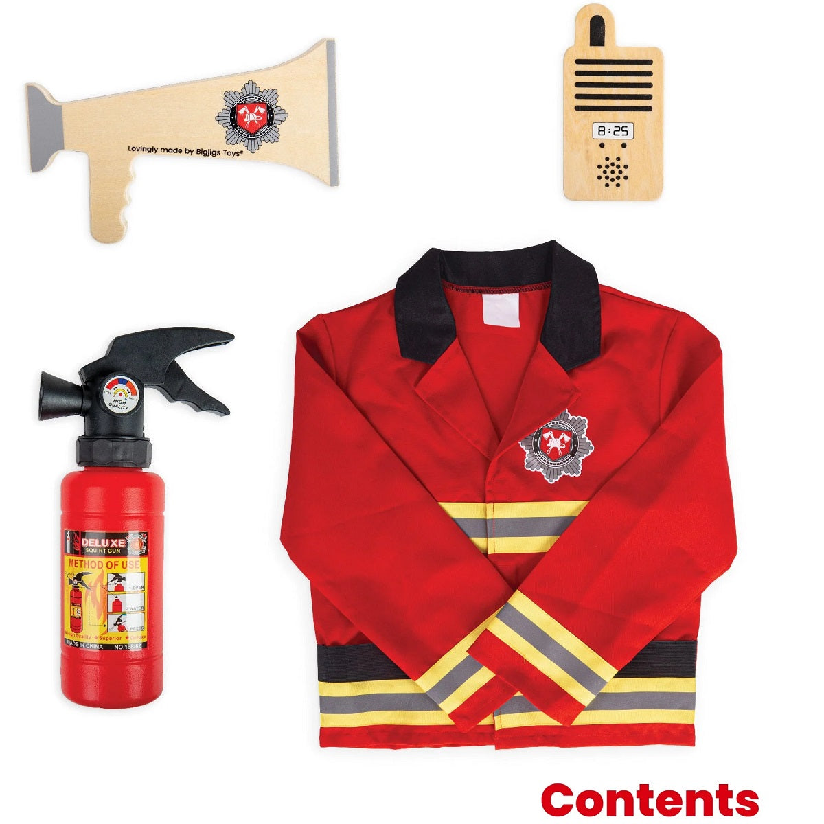 Firefighter Dress Up Costume (Without Helmet)
