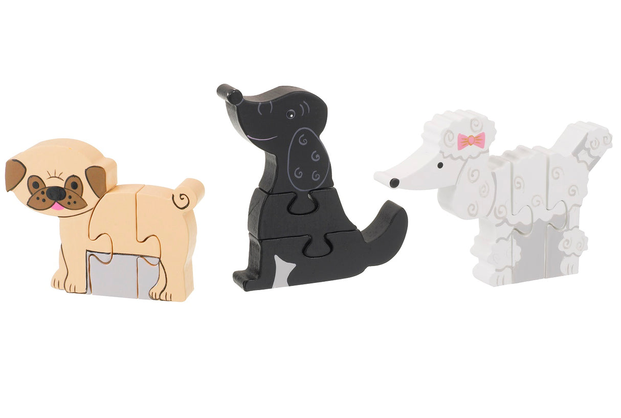 Puppy Love Mini Wooden Puzzle Set