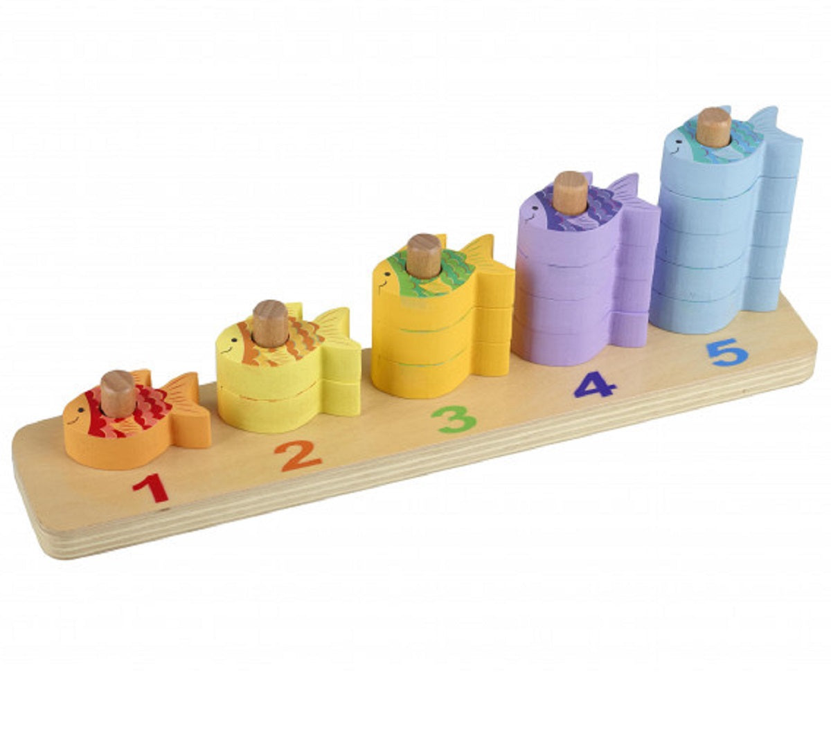 Wooden Counting Fish