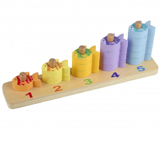 Wooden Counting Fish