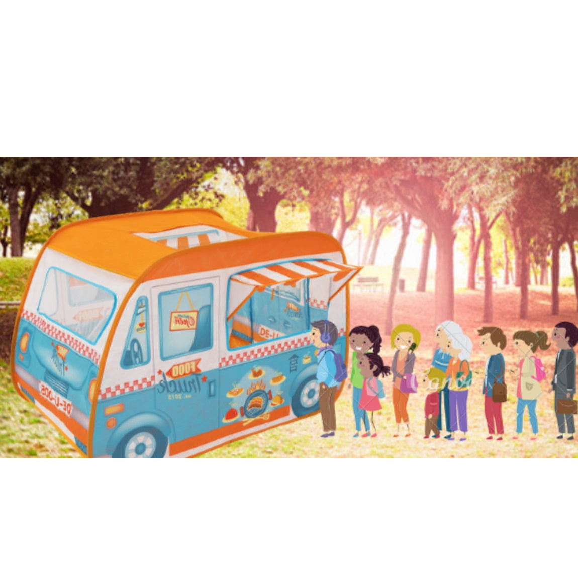 Pop-It-Up Play Tent - Vintage Food Truck