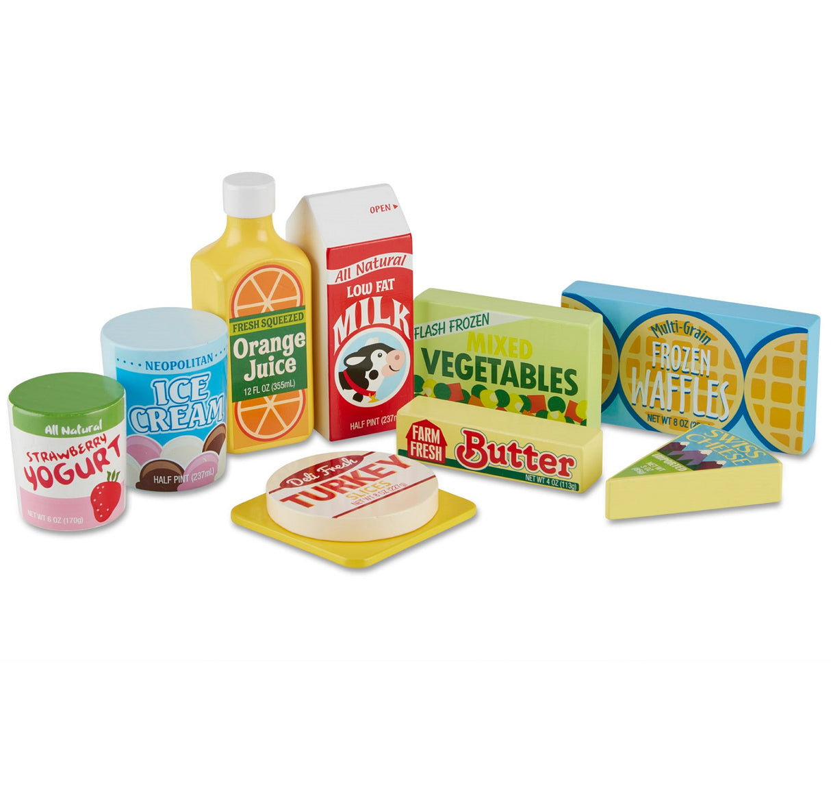 Wooden Fridge Food Set