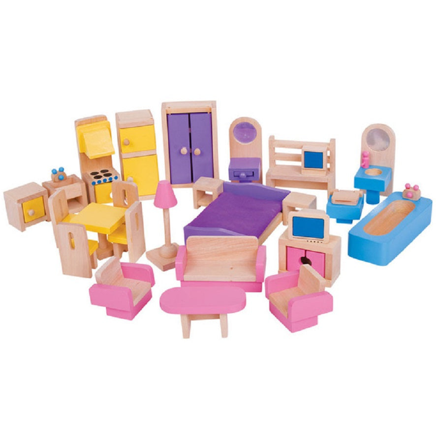Bigjigs Dolls House Furniture Set