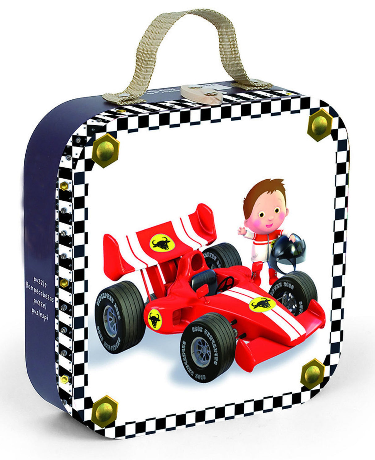 Gabin's Formula 1 - Set of 4 Jigsaws in a Suitcase