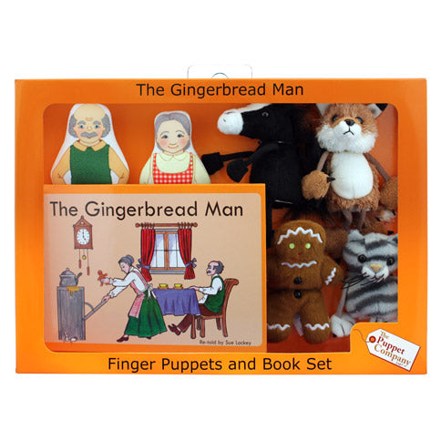 The Gingerbread Man Finger Puppet Story Set