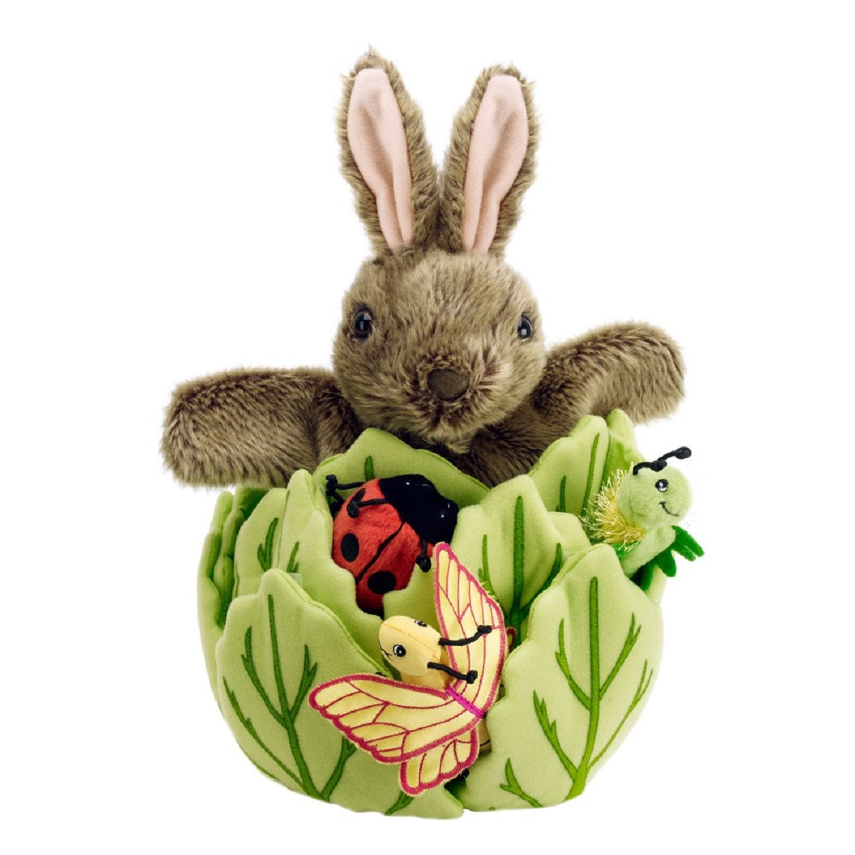 Rabbit in Lettuce Hide Away Puppet