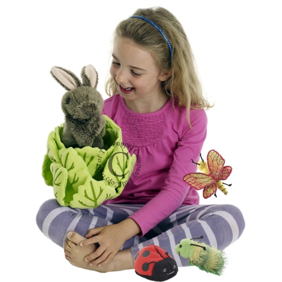 Rabbit in Lettuce Hide Away Puppet