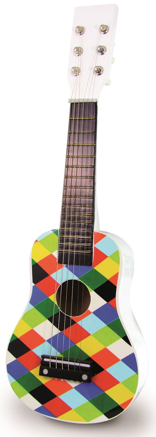 Harlequin Wooden Guitar