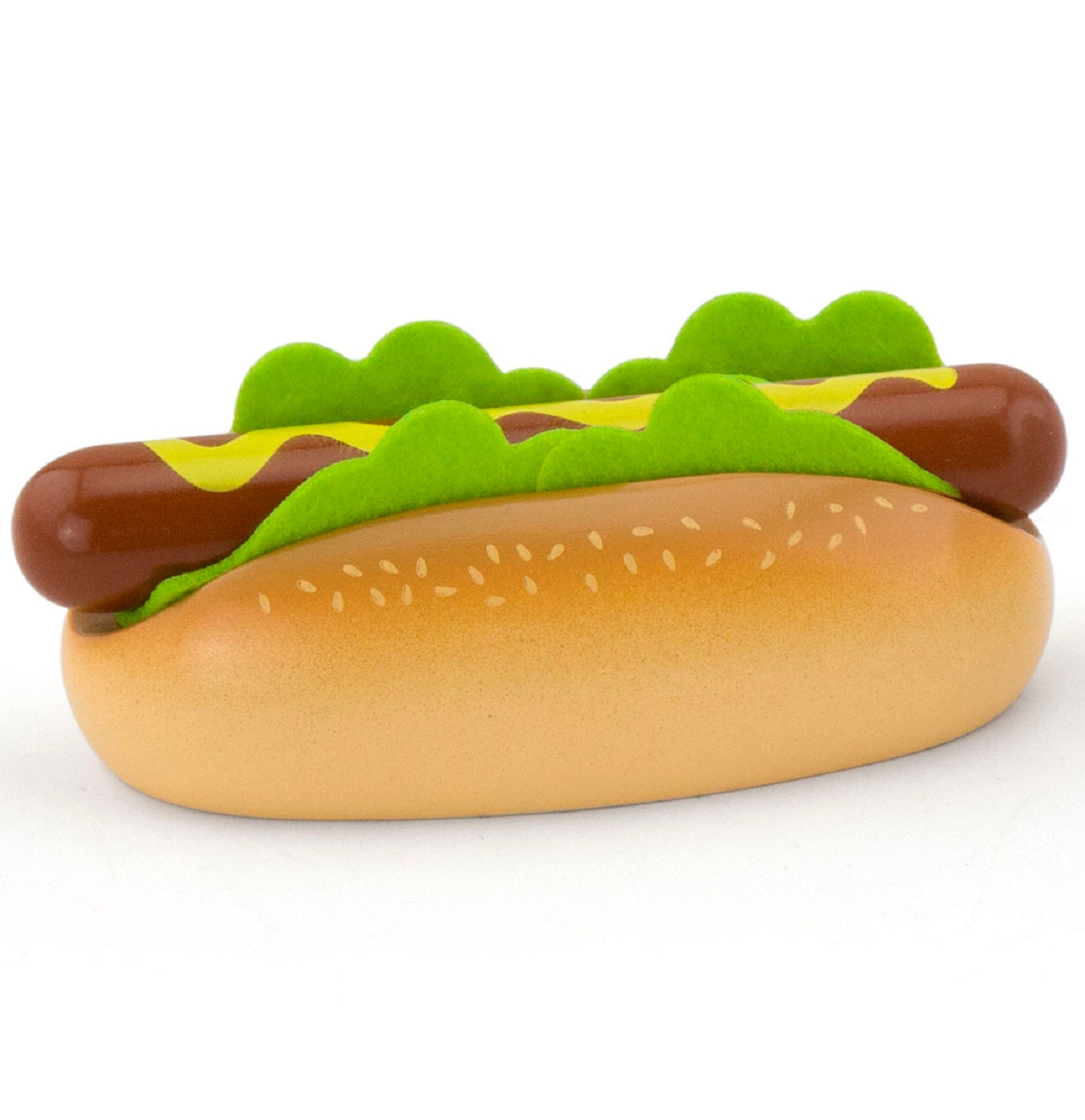 Wooden Hot Dog and Milk Set