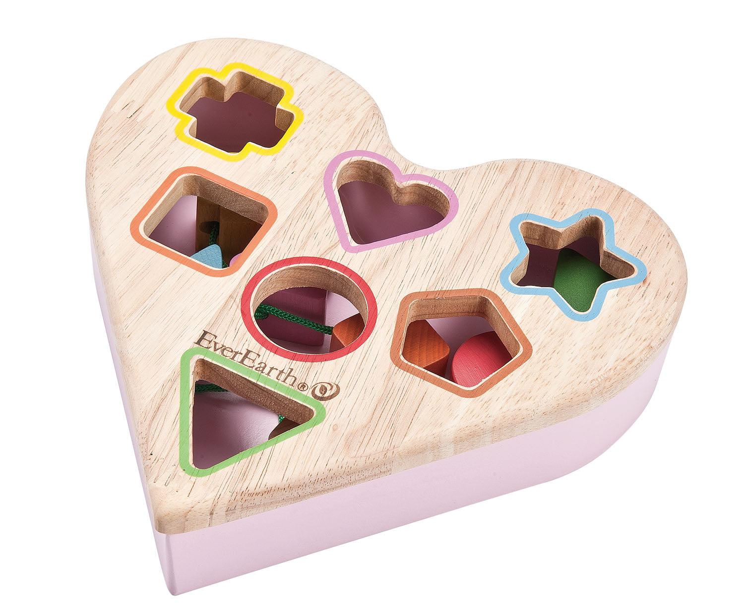 EverEarth Wooden Heart Shape Sorter