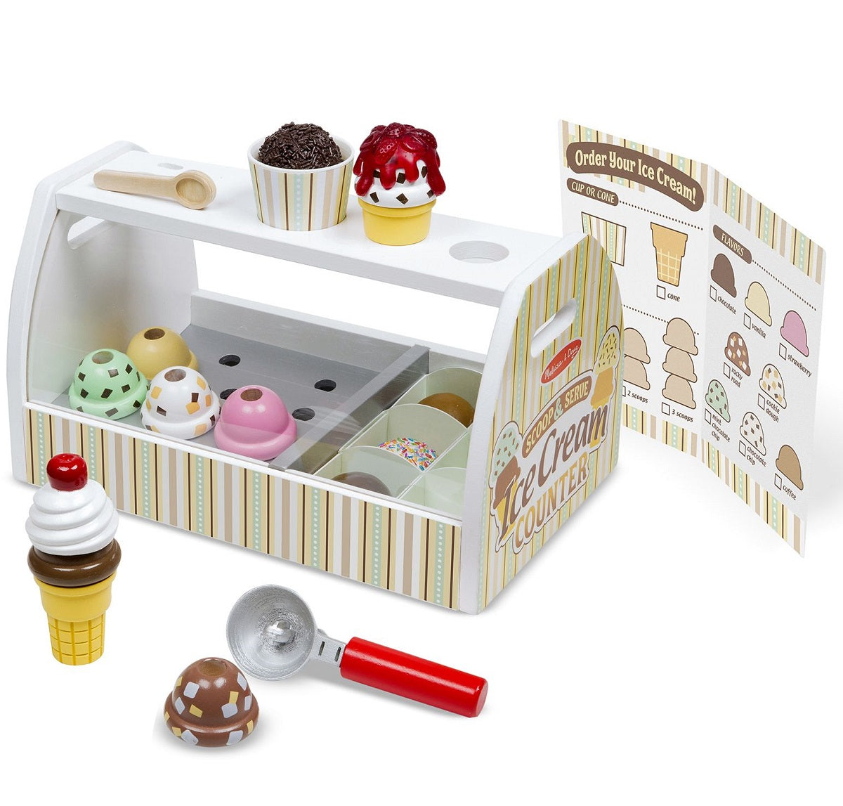 Wooden Ice Cream Counter