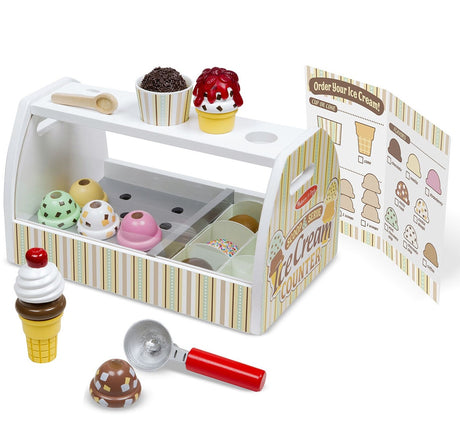 Wooden Ice Cream Counter