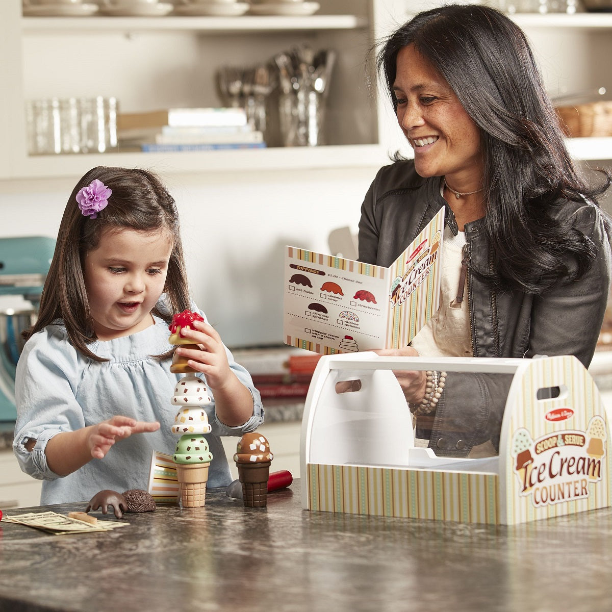 Wooden Ice Cream Counter