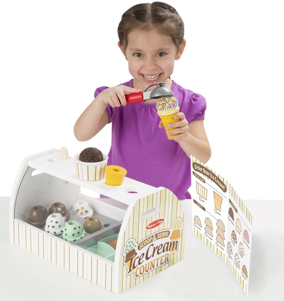 Wooden Ice Cream Counter