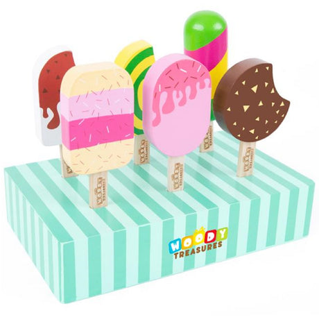 Childrens Wooden Ice Cream Set