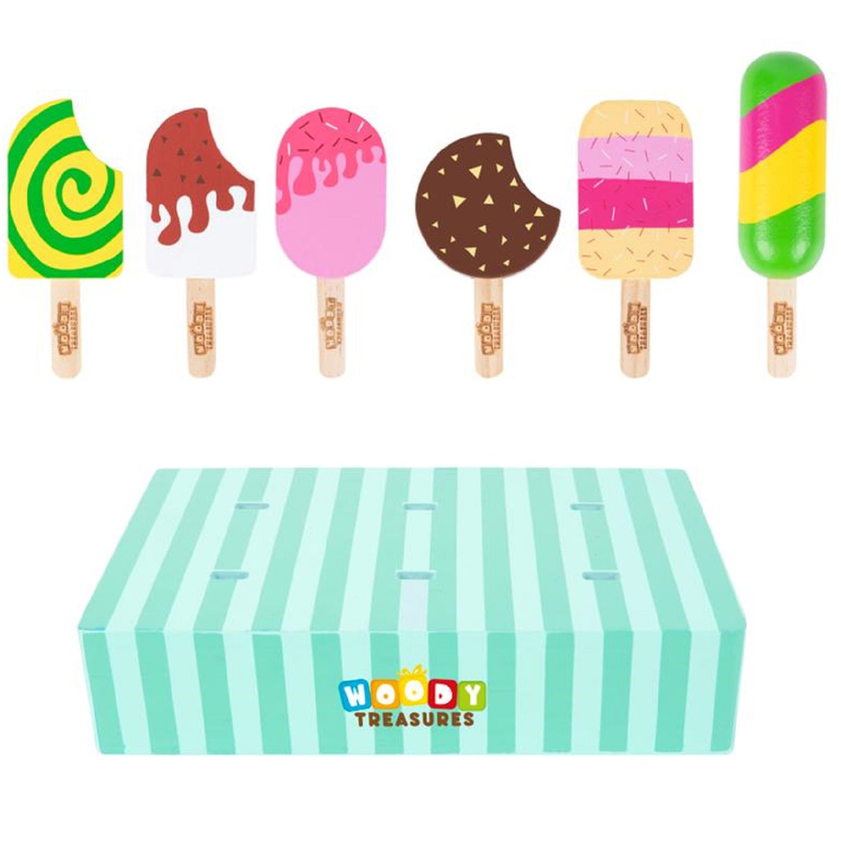 Childrens Wooden Ice Cream Set