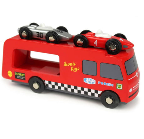 Ikonic Racing Car Transporter with 2 Cars