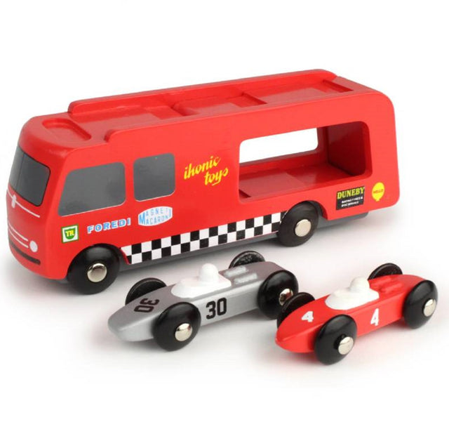 Ikonic Racing Car Transporter with 2 Cars