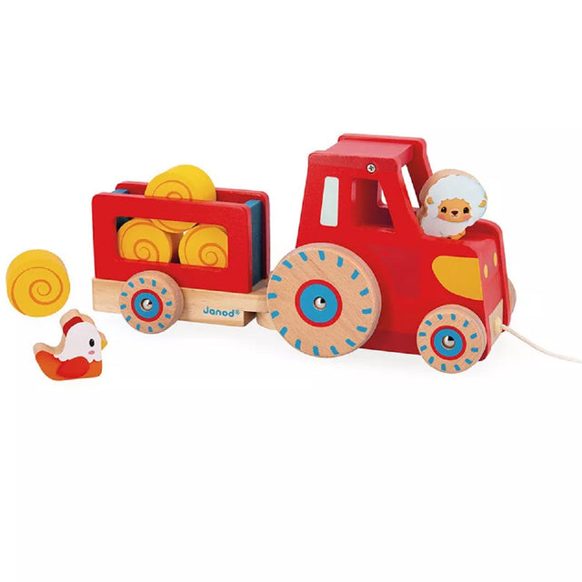 Pull Along Farm Tractor