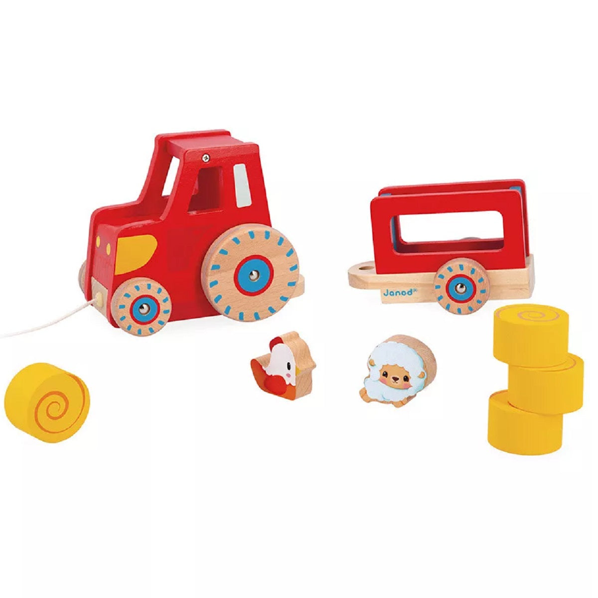 Pull Along Farm Tractor