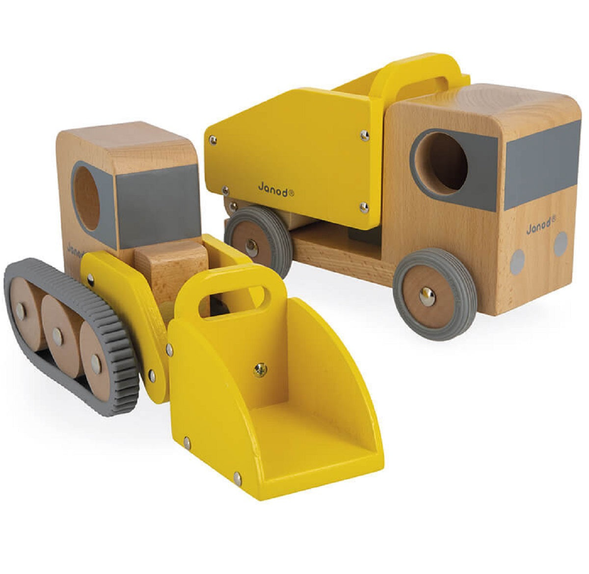 Dump Truck and Digger Set