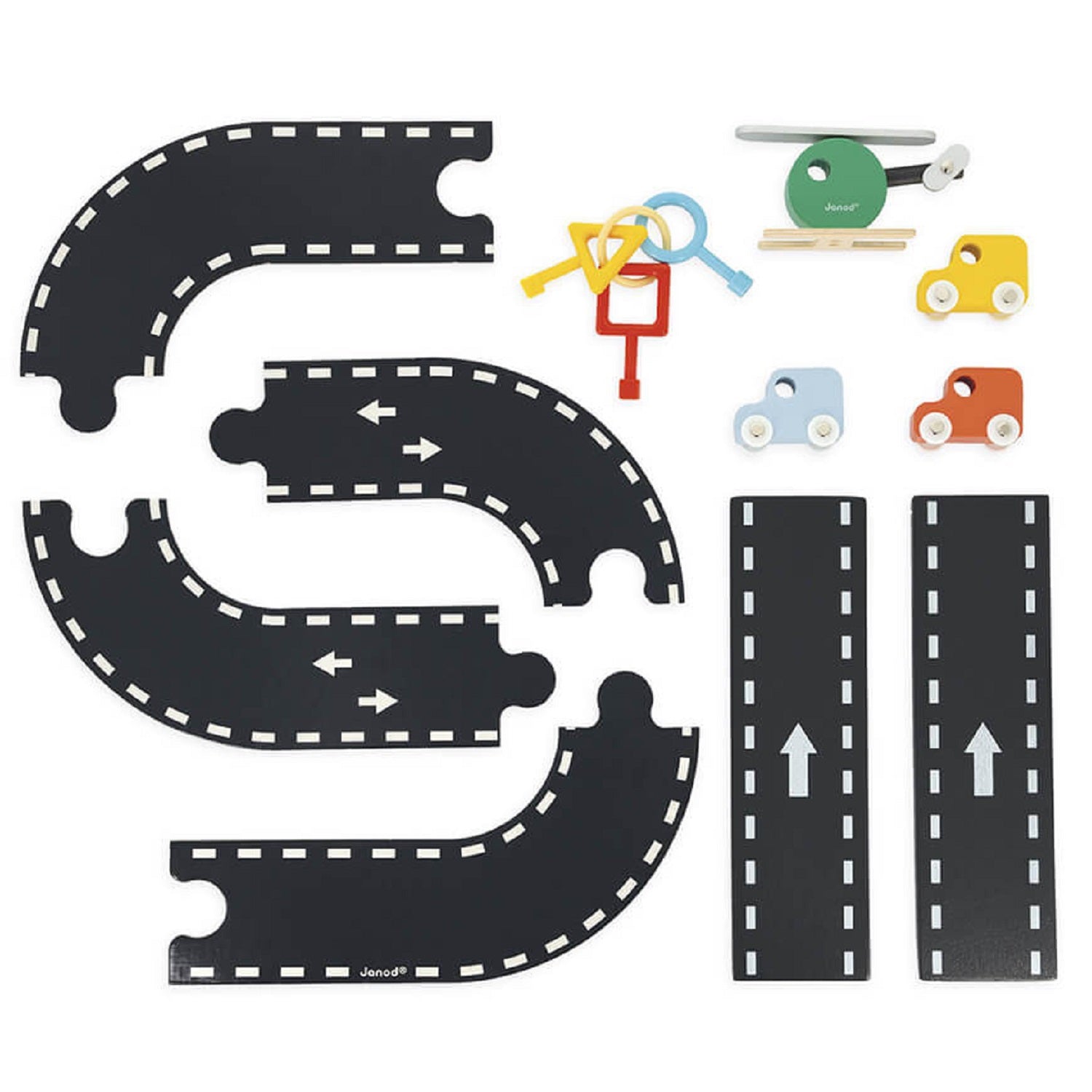 New Janod Wooden Toy Garage