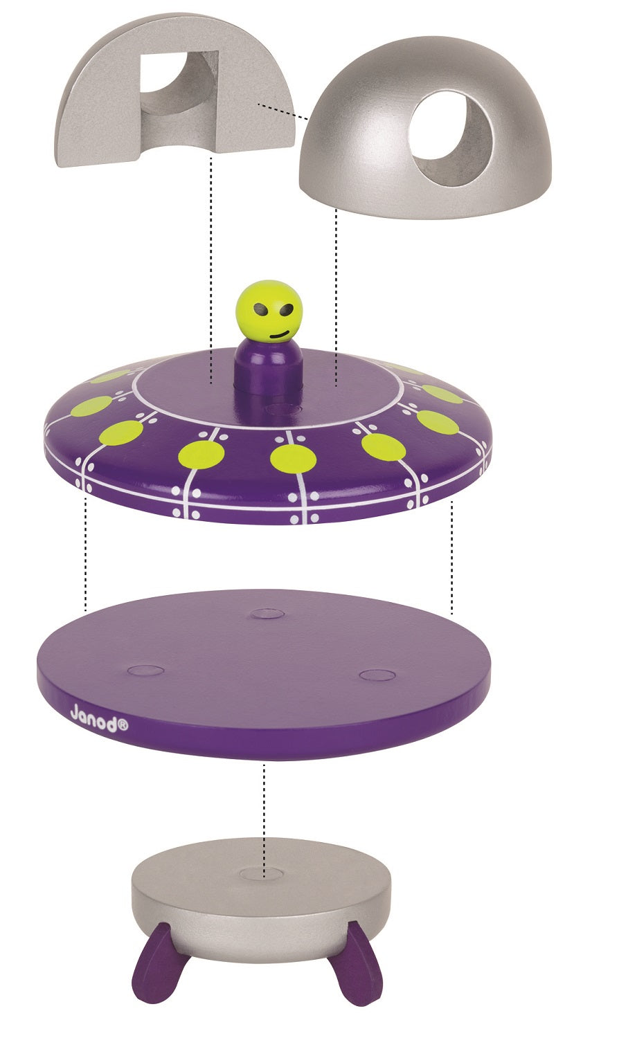 Janod Magnetic UFO Puzzle