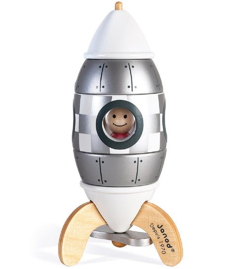 Limited Edition Silver Magnetic Rocket Puzzle
