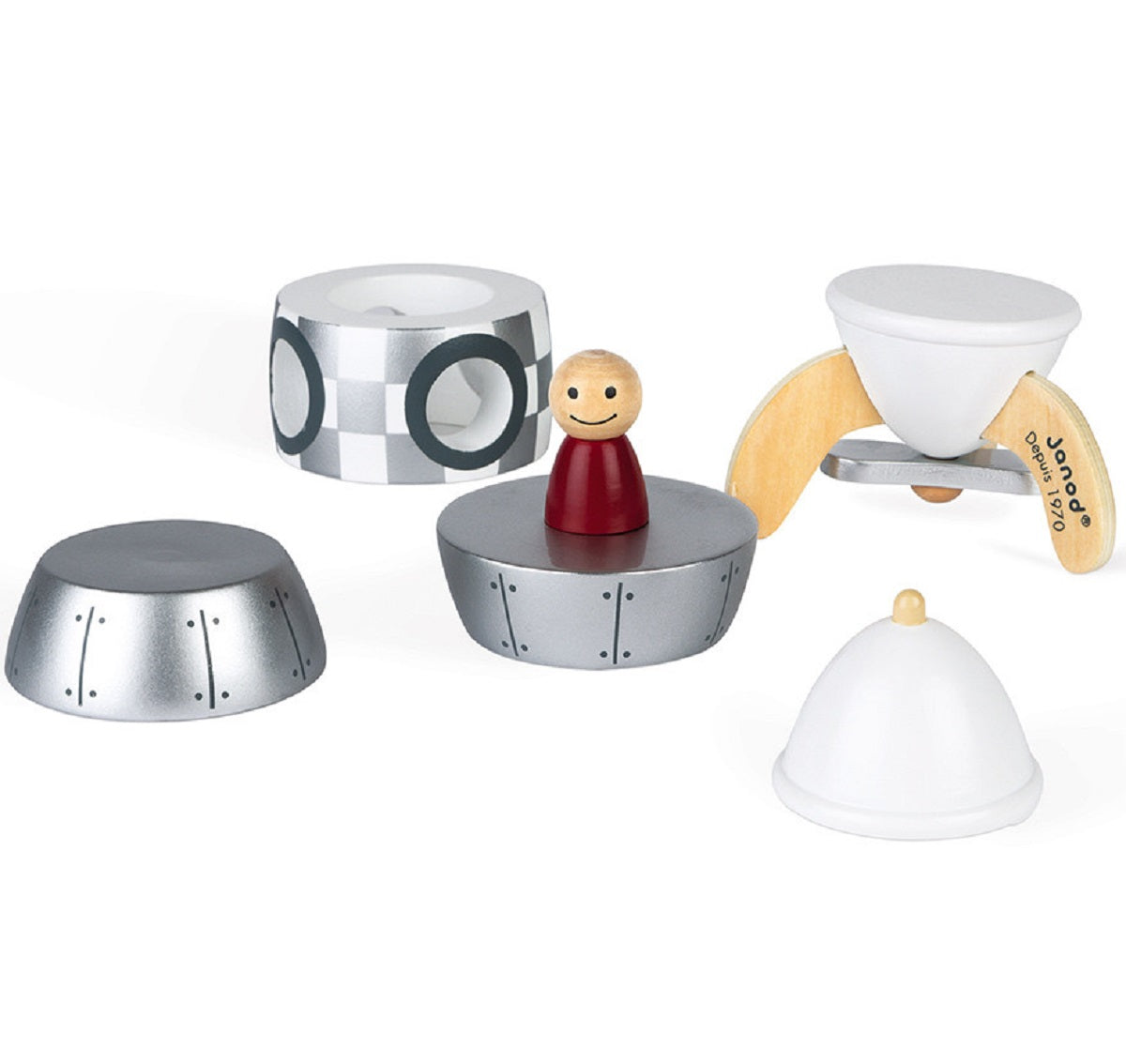 Limited Edition Silver Magnetic Rocket Puzzle