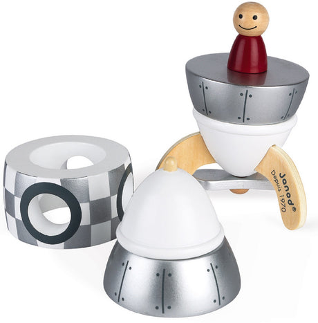 Limited Edition Silver Magnetic Rocket Puzzle