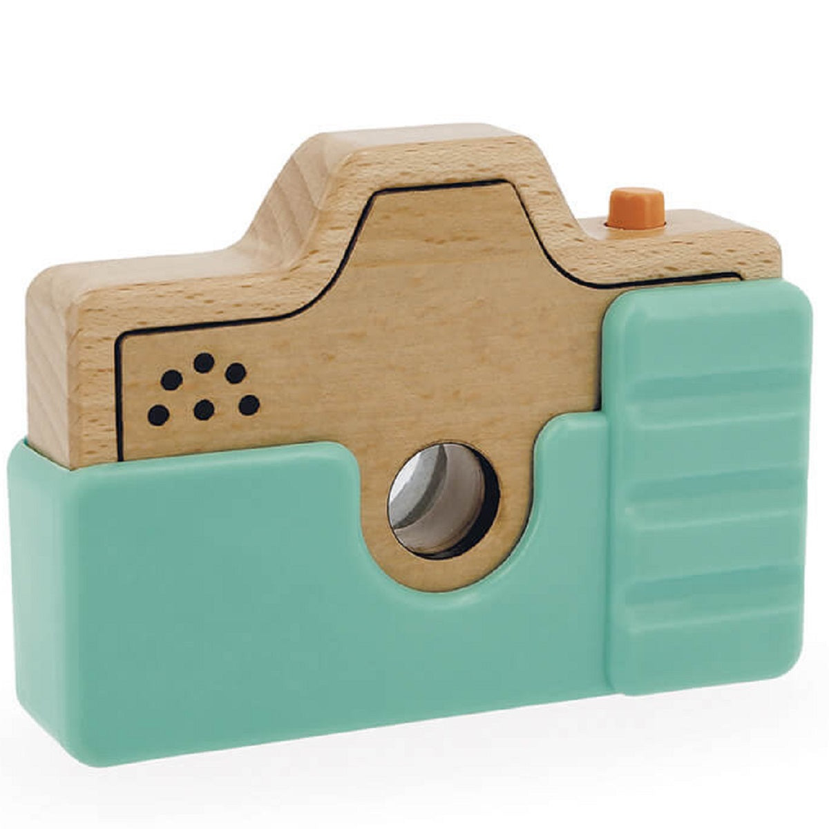 Wooden Camera with Sounds - Blue