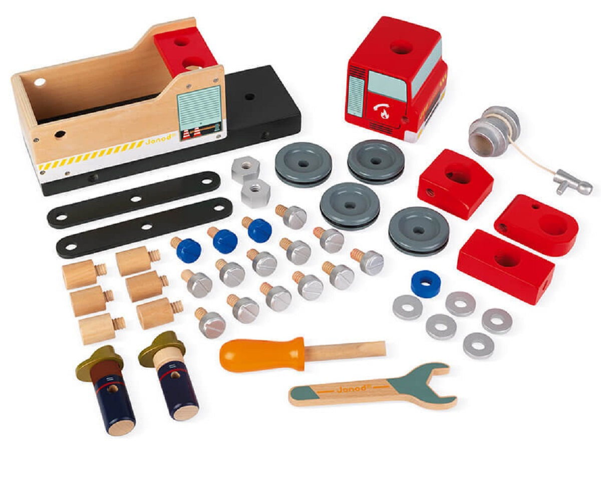 DIY Wooden Fire Engine