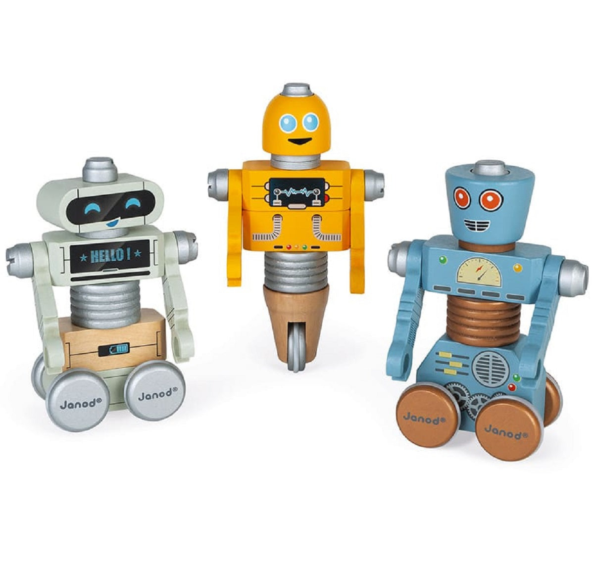 DIY Wooden Robot Construction Set