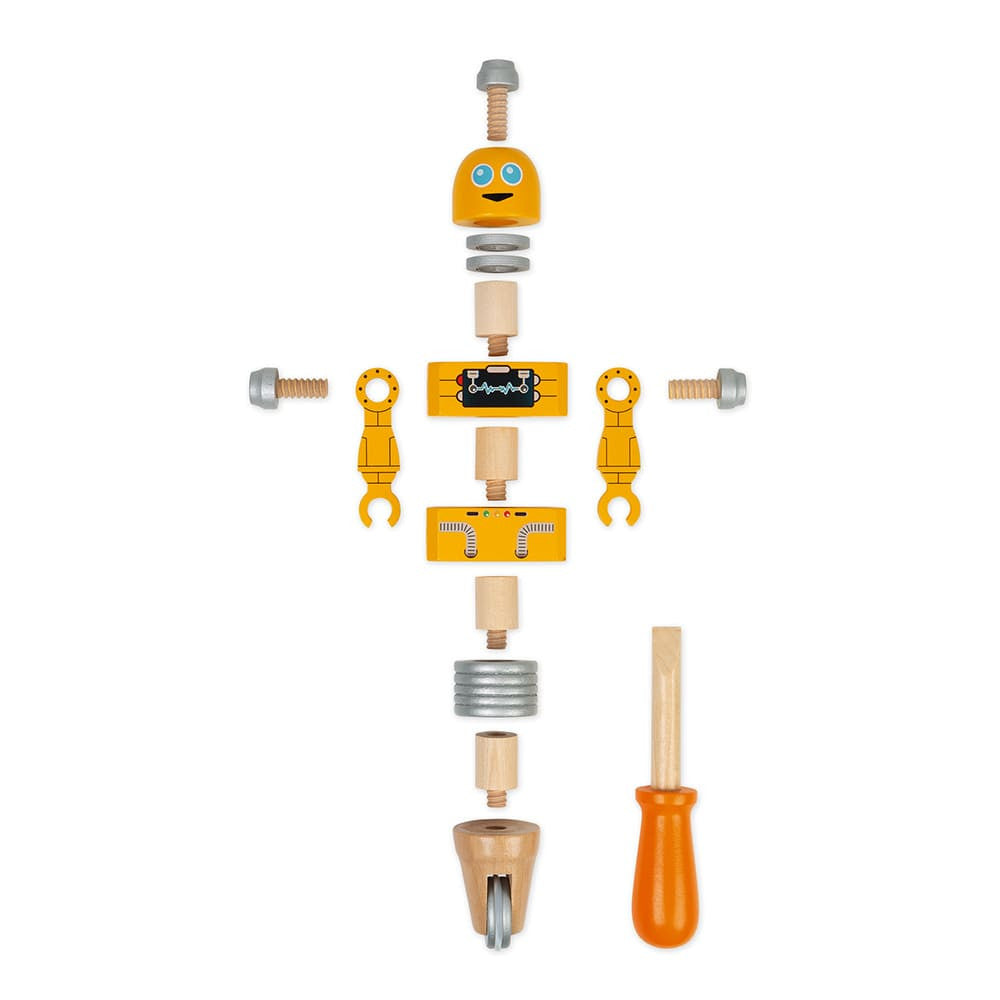 DIY Wooden Robot Construction Set