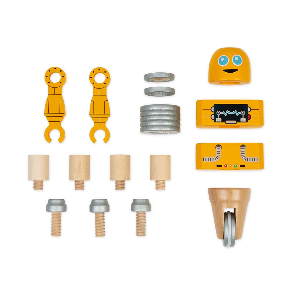 DIY Wooden Robot Construction Set