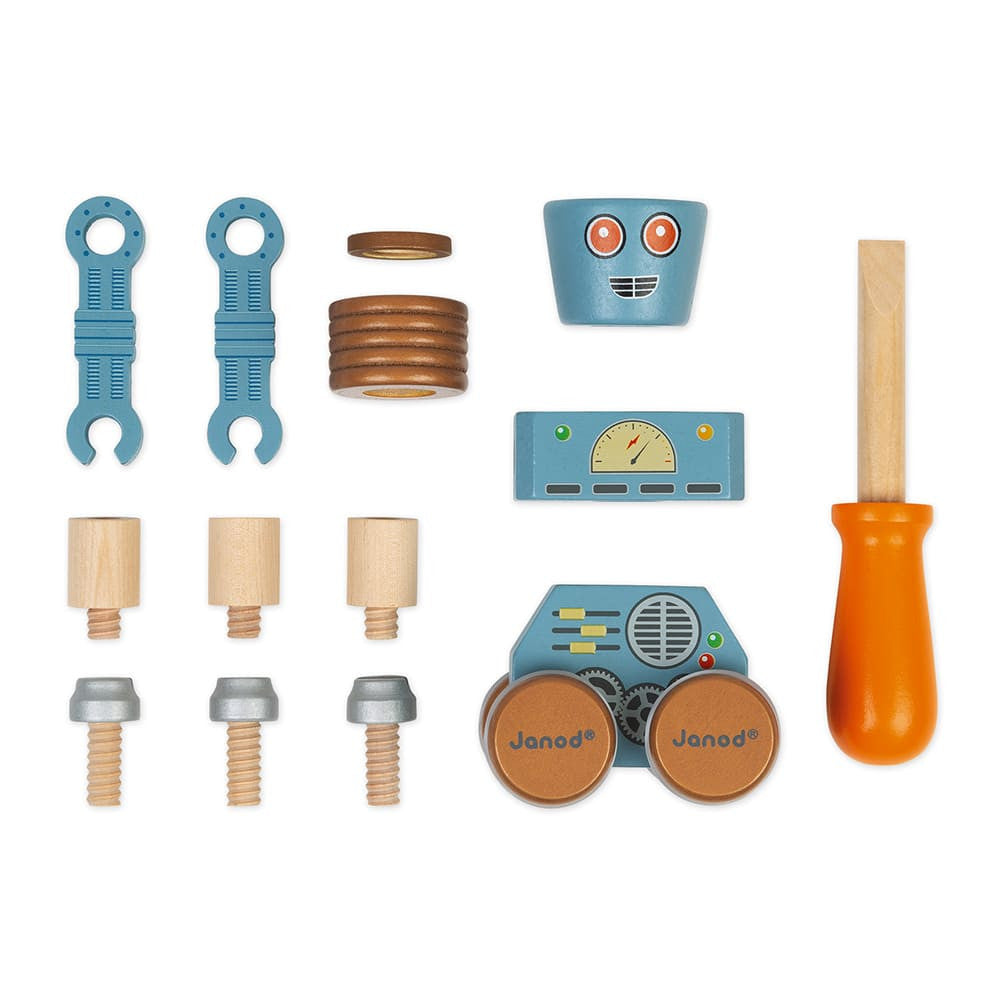 DIY Wooden Robot Construction Set
