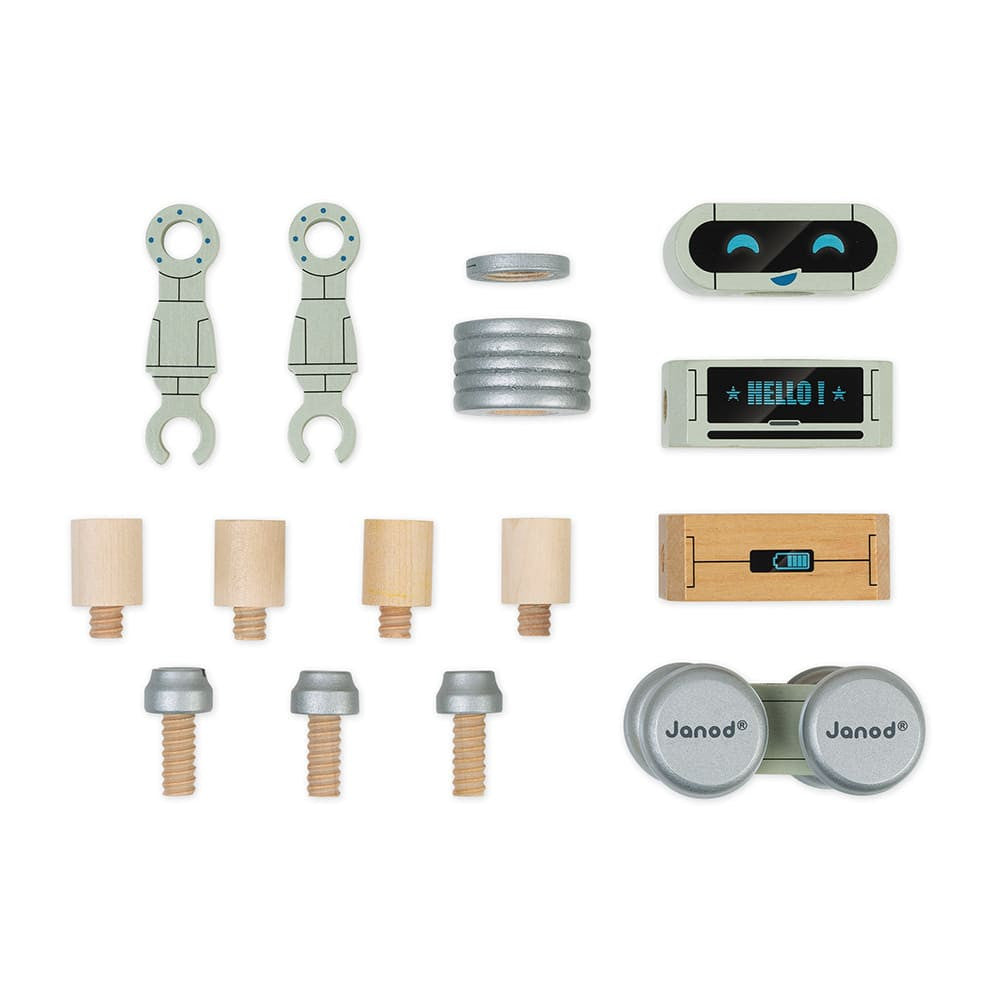 DIY Wooden Robot Construction Set
