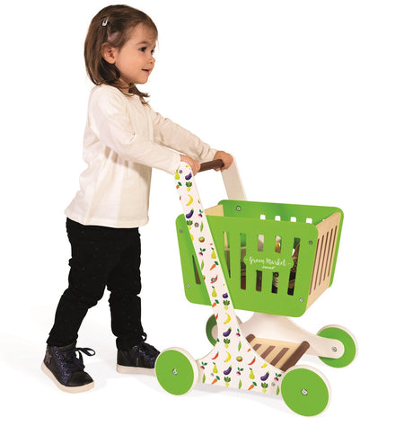 Janod Wooden Market Shopping Trolley