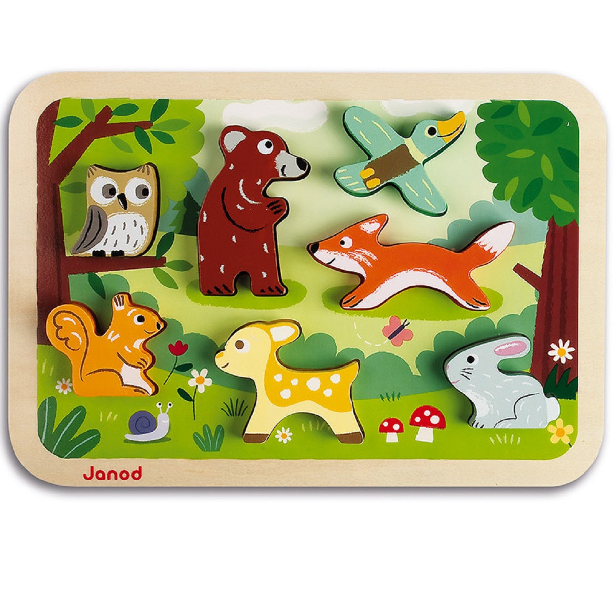 Chunky Wooden Forest Puzzle
