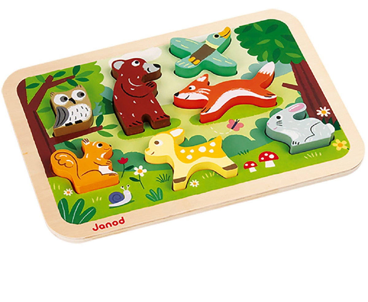 Chunky Wooden Forest Puzzle