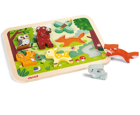 Chunky Wooden Forest Puzzle