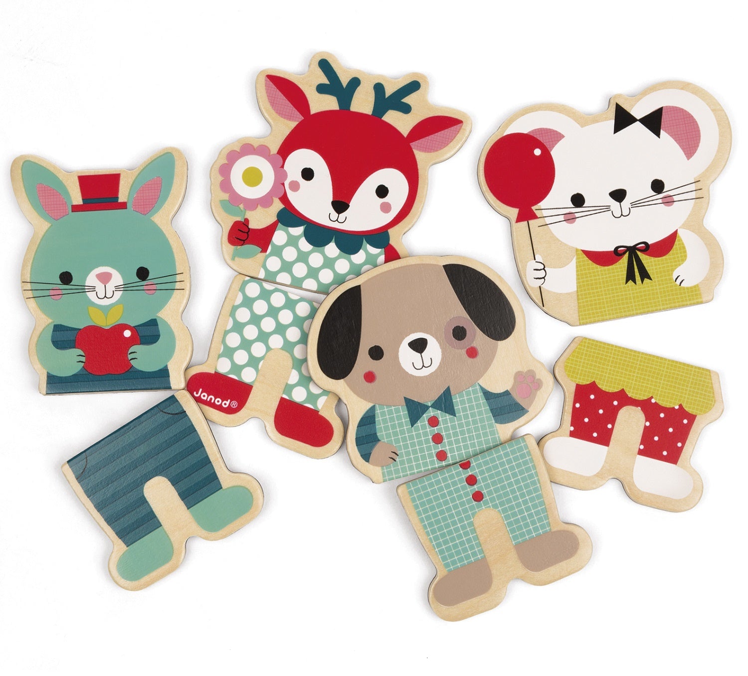 16 Baby Forest Magnetic Animals Set