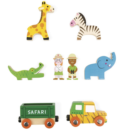 Wooden Mini Playset - Safari