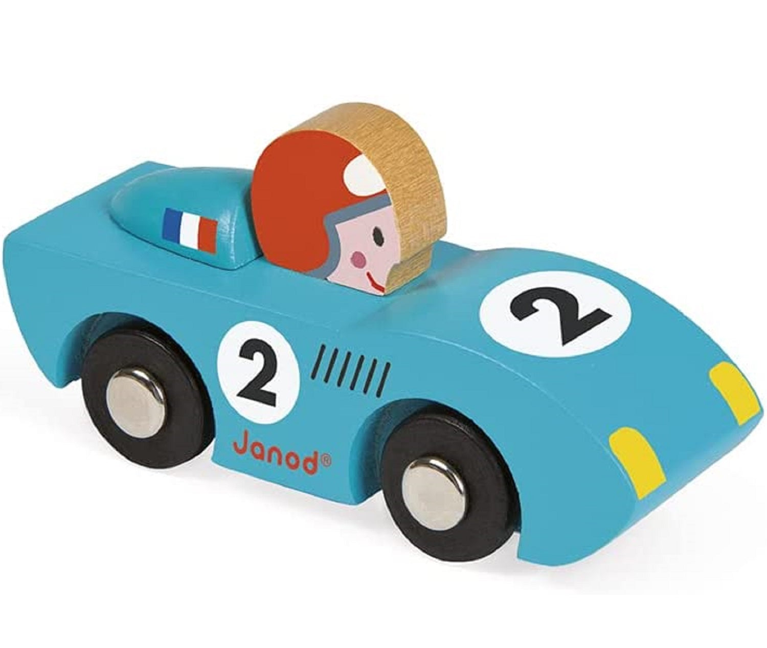 Wooden Racing Speed Car - Blue