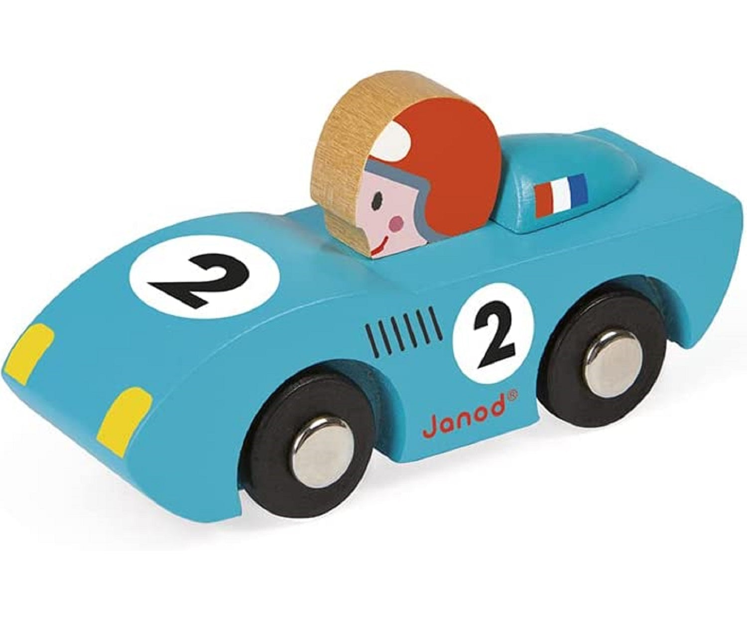 Wooden Racing Speed Car - Blue