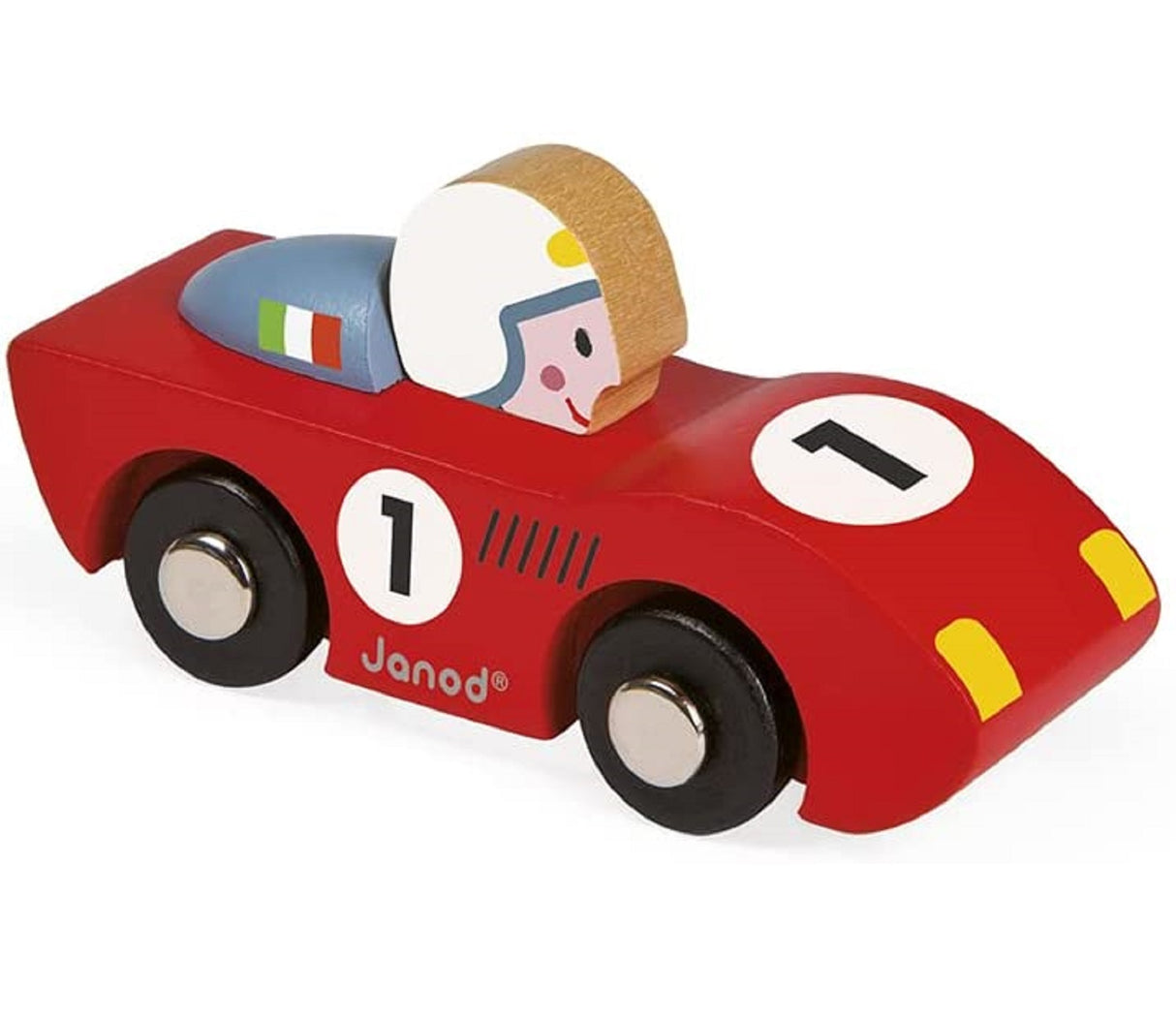 Wooden Racing Speed Car - Red