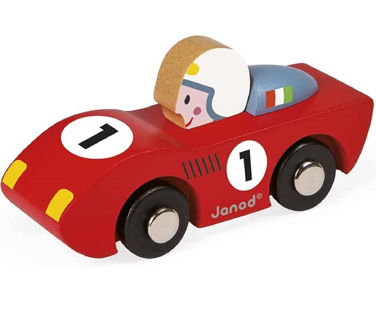 Wooden Racing Speed Car - Red