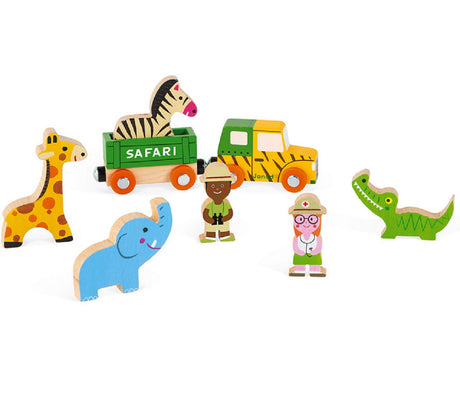 Wooden Mini Playset - Safari