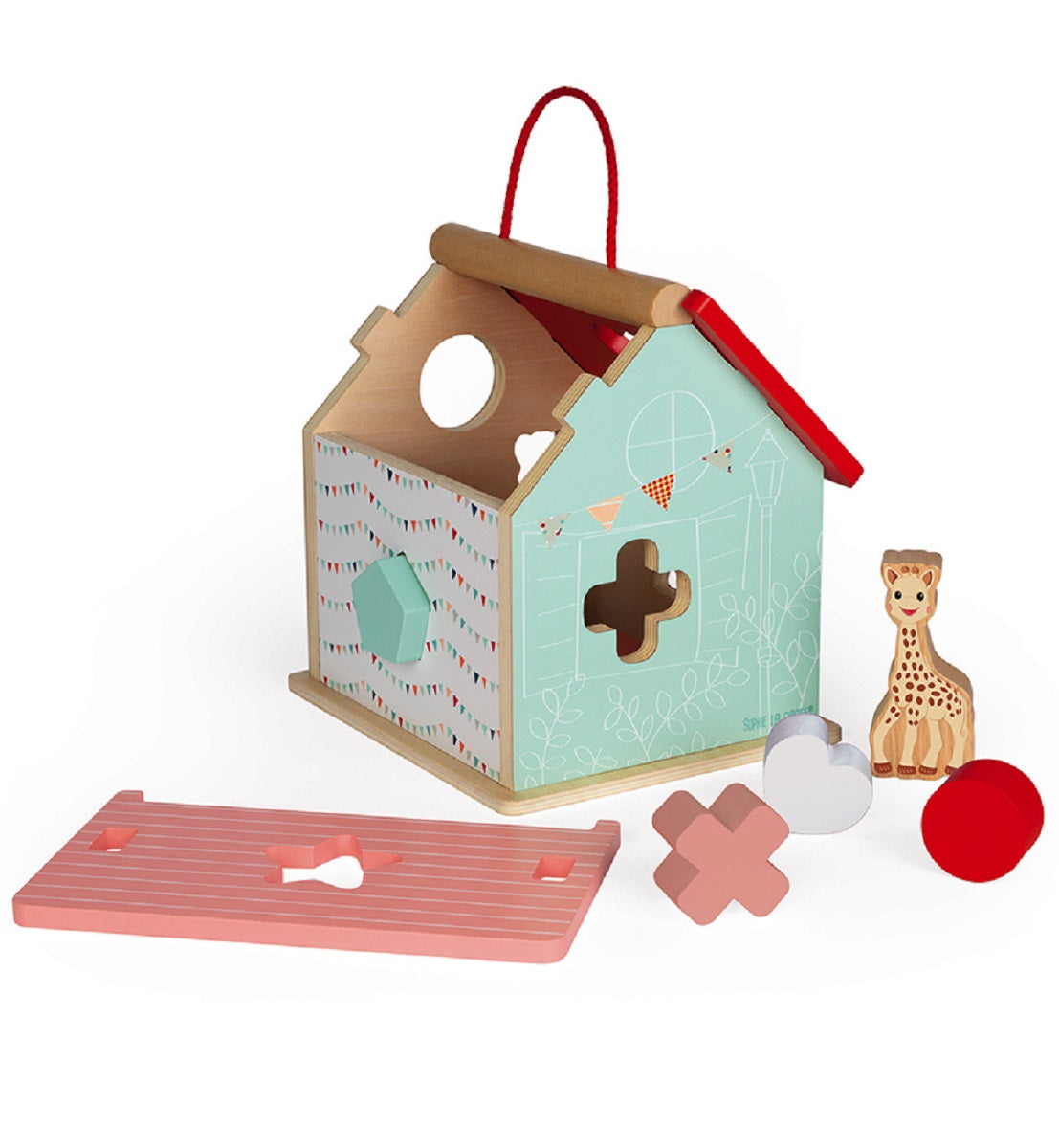 Sophie La Girafe Shape Sorting House