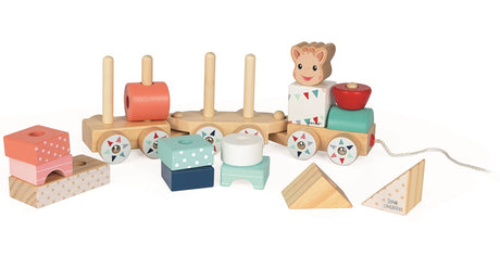 Sophie La Giraffe Build and Stack Train